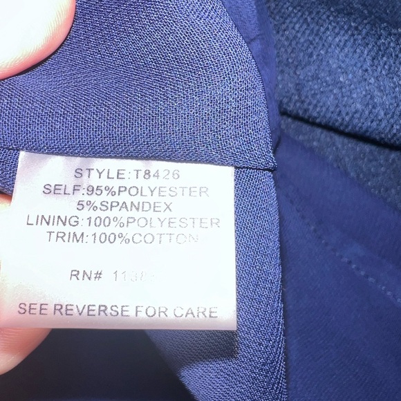 Sugar + Lips, Navy Blue Sleeveless Pom Pom Hem Size Small NWOT W/Defect* - Picture 8 of 12